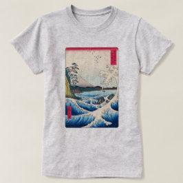 Meer von Satta in der Provinz Suruga | Hiroshige | T-Shirt