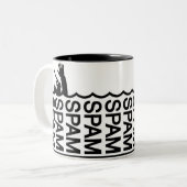 Meer von Spam Zweifarbige Tasse (Vorderseite Links)