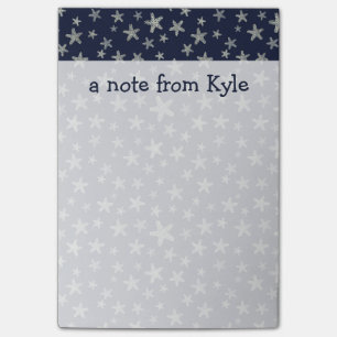Meer von Starfish-Muster   addieren Ihren Namen Post-it Klebezettel