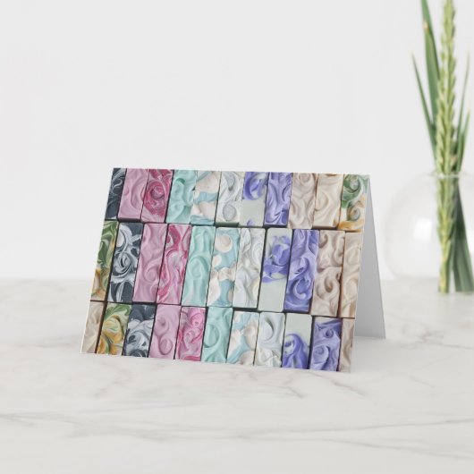 Meer von Wirbel - Seifenart Grußkarte Karte (Vorderseite)