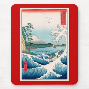 Meer vor Satta Hiroshige japanische Kunst Mousepad