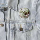 Meer wäscht Muscheln Seafoam grüne rosa weiße Button (Beispiel)