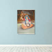 Meera Bai Ölmalerei auf Leinwand (Insitu (Holzboden))