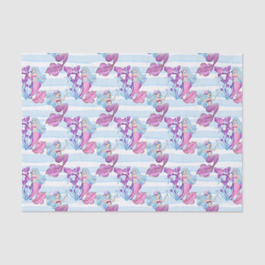 Meeräugchen und Korallengewebe Party Seidenpapier (Vorderseite)