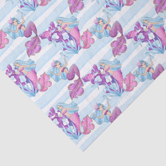 Meeräugchen und Korallengewebe Party Seidenpapier (Ausschnitt)