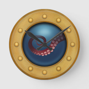 Meerbarsche Runde Wanduhr