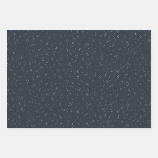 Meerblau-Grün-Sternenflottenfest Geschenkpapier Set (Vorderseite)