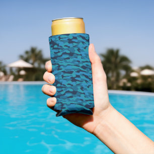 meerblau, Mitternachtsblau, Blaugrün und blaues Ta Selters Dosenkühler