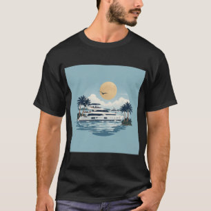 Meerblau T-Shirt