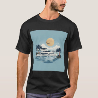 Meerblau T-Shirt
