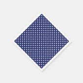 Meerblaues Weißerbsen Serviette (Ecke)