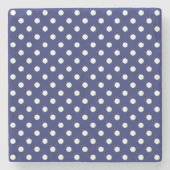 Meerblaues Weißerbsen Steinuntersetzer (Vorderseite)