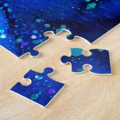 Meerblick-Alkohol-Tinte abstrakt Puzzle (Seite)