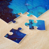 Meerblick-Alkohol-Tinte abstrakt Puzzle (Seite)