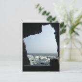 Meerblick aus Höhle Postkarte (Stehend Vorderseite)