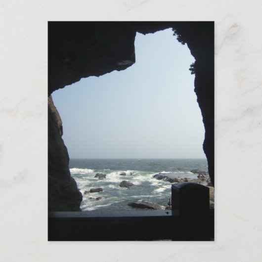 Meerblick aus Höhle Postkarte (Vorderseite)