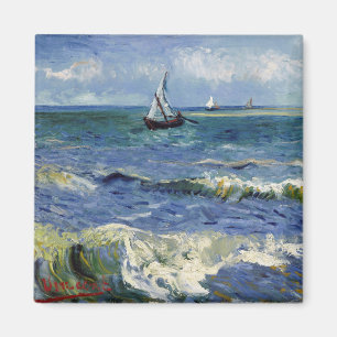 Meerblick bei Saintes Maries - Vincent van Gogh Magnet