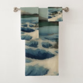 Meerblick - berühmte japanische Kunst Badhandtuch Set (Insitu)