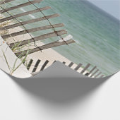 Meerblick durch den Strandzaun Geschenkpapier (Ecke)