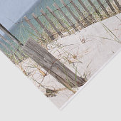 Meerblick durch den Strandzaun Seidenpapier (Ausschnitt)