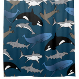 Meerblick Duschvorhang