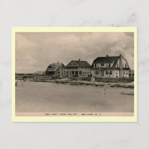 Meerblick, Fire Island, New York Vintage Postkarte