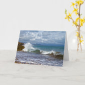 Meerblick-Geburtstags-Karte Karte (Gelbe Blume)