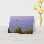 Meerblick-Gruß-Karte - löschen Sie nach innen Karte (Gelbe Blume)