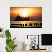 Meerblick - Gruß vom Meer Poster (Heimbüro)