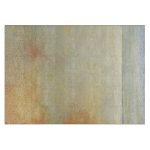 Meerblick mit ruhigem orange Sonnenuntergang Schneidebrett