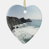 Meerblick-Pazifikküste-Landstraße großes Sur Keramik Ornament (Rechts)