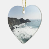 Meerblick-Pazifikküste-Landstraße großes Sur Keramik Ornament (Links)