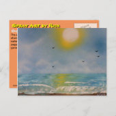 Meerblick Postkarte (Vorne/Hinten)