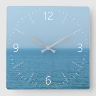 Meerblick Quadratische Wanduhr