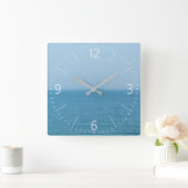 Meerblick Quadratische Wanduhr (Zuhause)