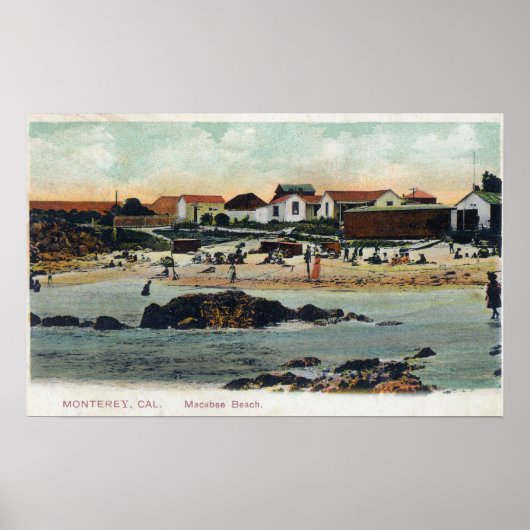 Meerblick von Macabee BeachMonterey, CA Poster (Vorne)