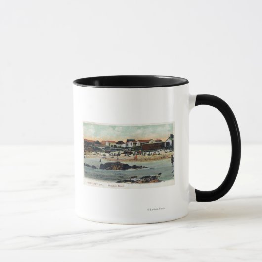 Meerblick von Macabee BeachMonterey, CA Tasse (Rechts)