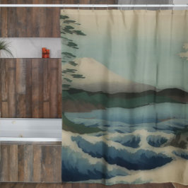 Meerblick von Satta Point Duschvorhang