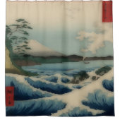 Meerblick von Satta Point Duschvorhang (Vorderseite)