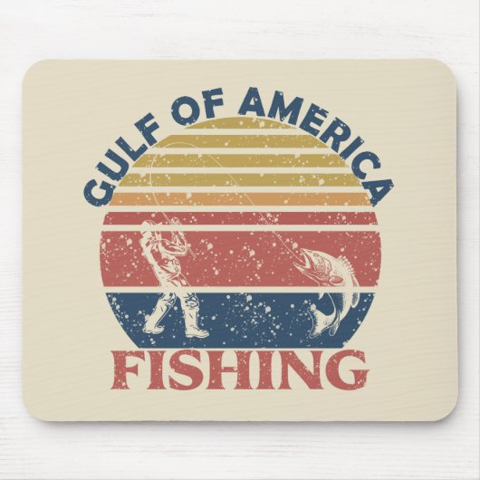 Meerbusen Amerikas Angelpol Amerikanischer Patriot Mousepad (Vorne)