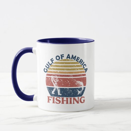 Meerbusen Amerikas Angelpol Amerikanischer Patriot Tasse (Links)