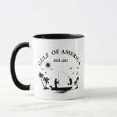 Meerbusen Amerikas Angelpol Amerikanischer Patriot Tasse (Links)