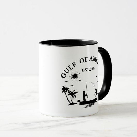 Meerbusen Amerikas Angelpol Amerikanischer Patriot Tasse (VorderseiteRechts)