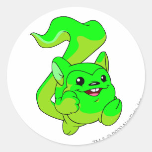 Meerca Glows Runder Aufkleber