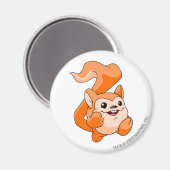 Meerca Orange Magnet (Vorderseite/Rückseite)