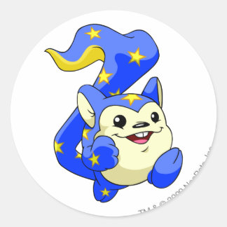 Meerca Starry Runder Aufkleber