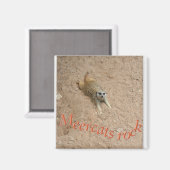Meercas rock ! magnet (Vorderseite/Rückseite)