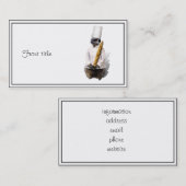 Meercat-Koch mit Baguette Visitenkarte (Vorne/Hinten)