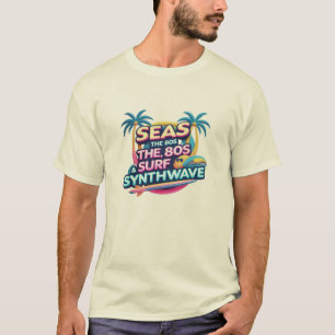 Meere 80er - Surf, Sun & Synthwave Vibes T-Shirt