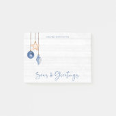 Meere und Grüße Seashell Ornament Küstenwald Post-it Klebezettel (Vorderseite)